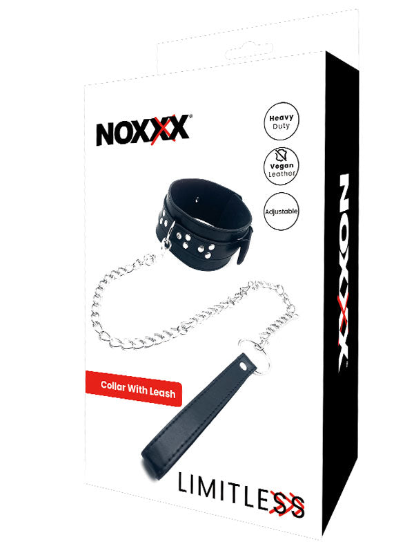 NOXXX LIMITLESS Siyah Deri Boyun Tasması