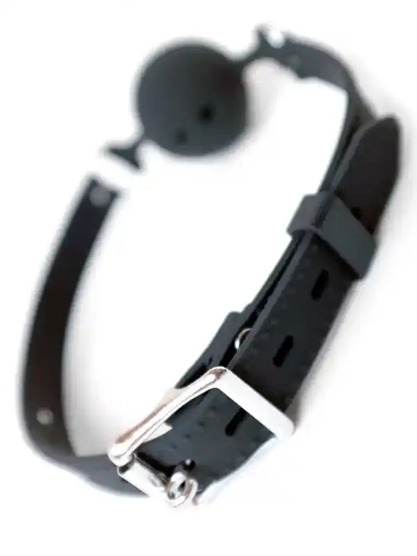 NOXXX Delikli Silikon Ağız Topu Siyah