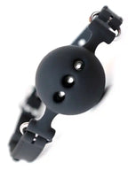 NOXXX Delikli Silikon Ağız Topu Siyah