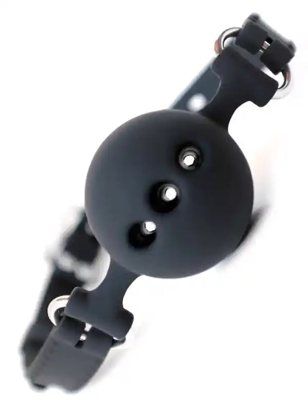 NOXXX Delikli Silikon Ağız Topu Siyah